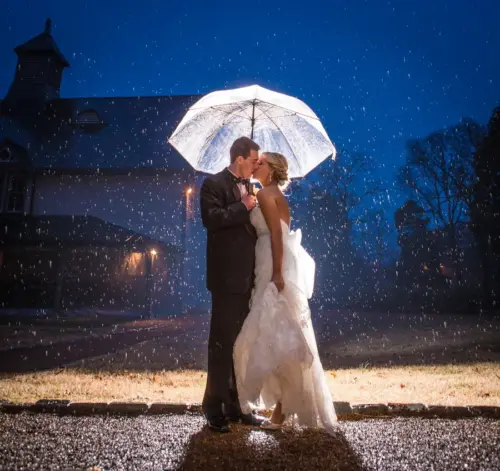 wedding rain photos umbrella 37203